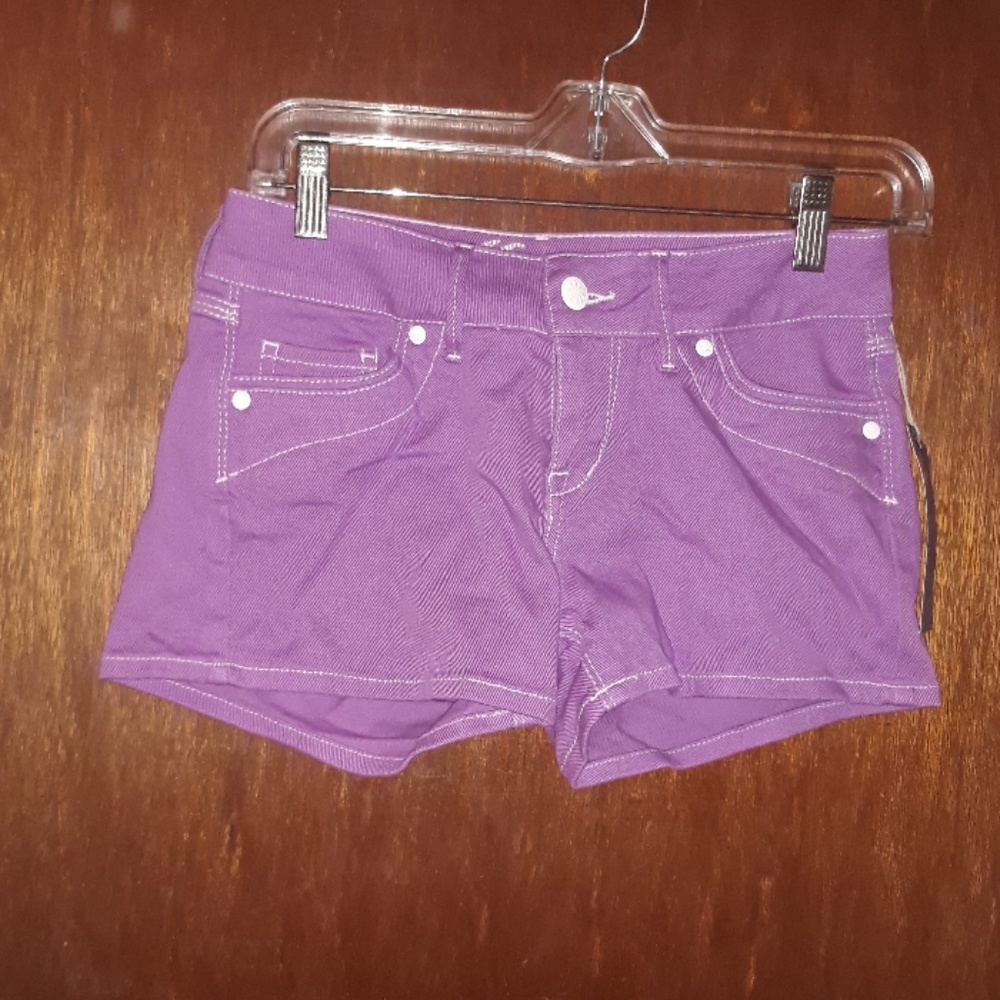 Delia's Light Purple Shorts With White Stitching